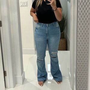 Wax Jean Light Blue Flare Jeans